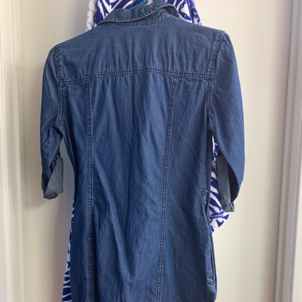 Guess Jean Shirt Dress - Picture 2 of 4
